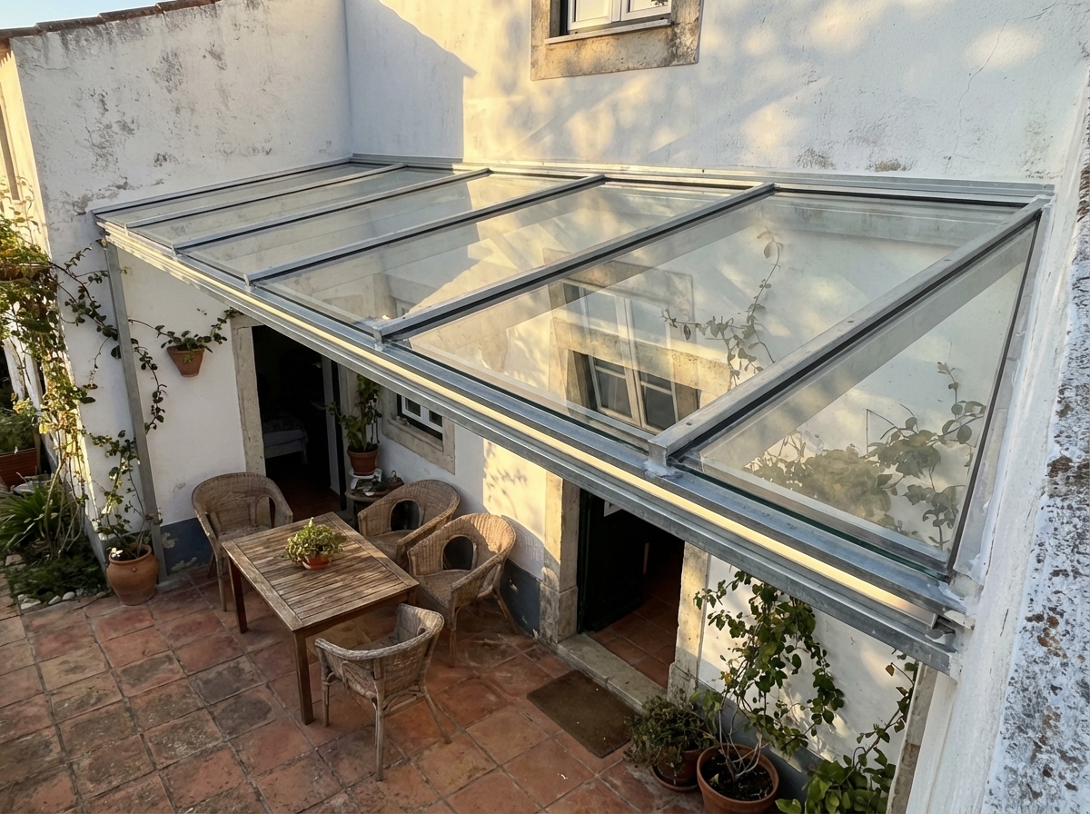 Coberturas garagem profissional em Setúbal - Solfermig